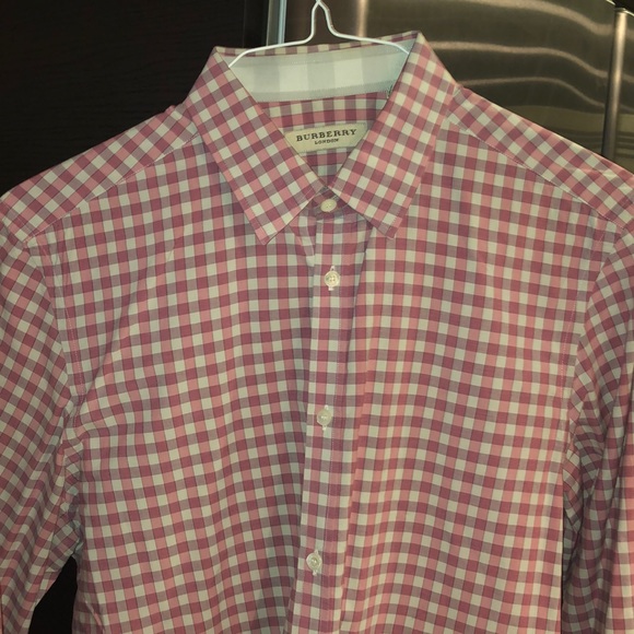 burberry plaid dress shirt
